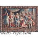 Mansour One-of-a-Kind Antique Aubusson Tapestry Handwoven Wool/Silk Red/Blue Indoor Area Rug MNSR1017
